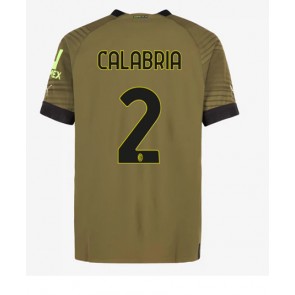 AC Milan Davide Calabria #2 Tredje Tröja 2022-23 Kortärmad